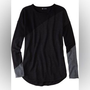 Smartwool asymmetrical color block sweater size M